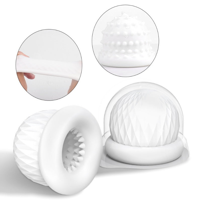Moremorelove Mini Jelly Male Masturbator Set – 6-Pack Ultra-Tight Textured Strokers with Virgin-Like Entry for Realistic First-Time Sensation