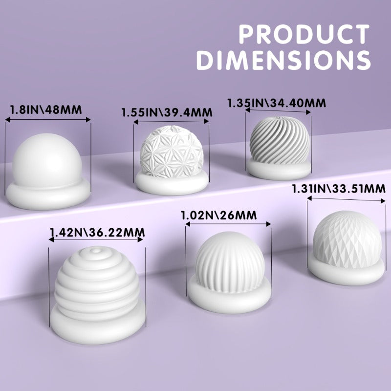 Moremorelove Mini Jelly Male Masturbator Set – 6-Pack Ultra-Tight Textured Strokers with Virgin-Like Entry for Realistic First-Time Sensation