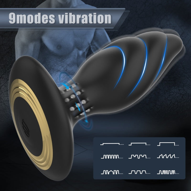 Moremorelove Anal Plug – Vibrating Anal Beads, Adult Sex Toy SM Expander & Teasing Stimulator for Men & Women