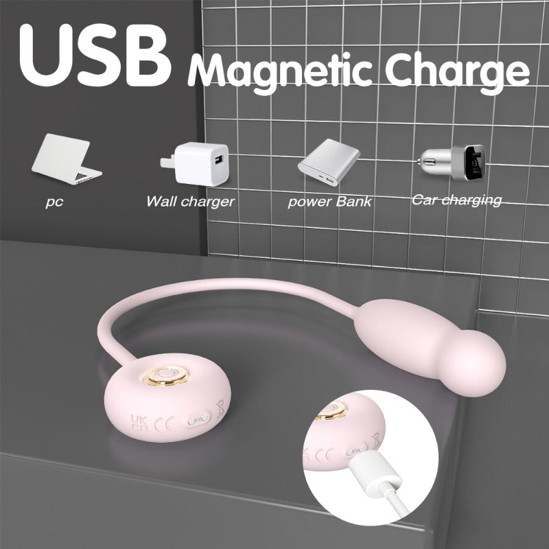 Moremorelove Rechargeable 9-Frequency Thrusting Egg Vibrator – Heated, Smooth & Powerful Personal Massager for Female Pleasure & Masturbation