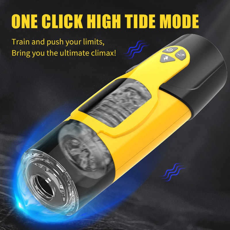 Moremorelove Male 7 Modes 3 speed Masturbator – Smart Adaptive Thrusting, Rotating, Moaning Silicone Interactive Cup with Headphones
