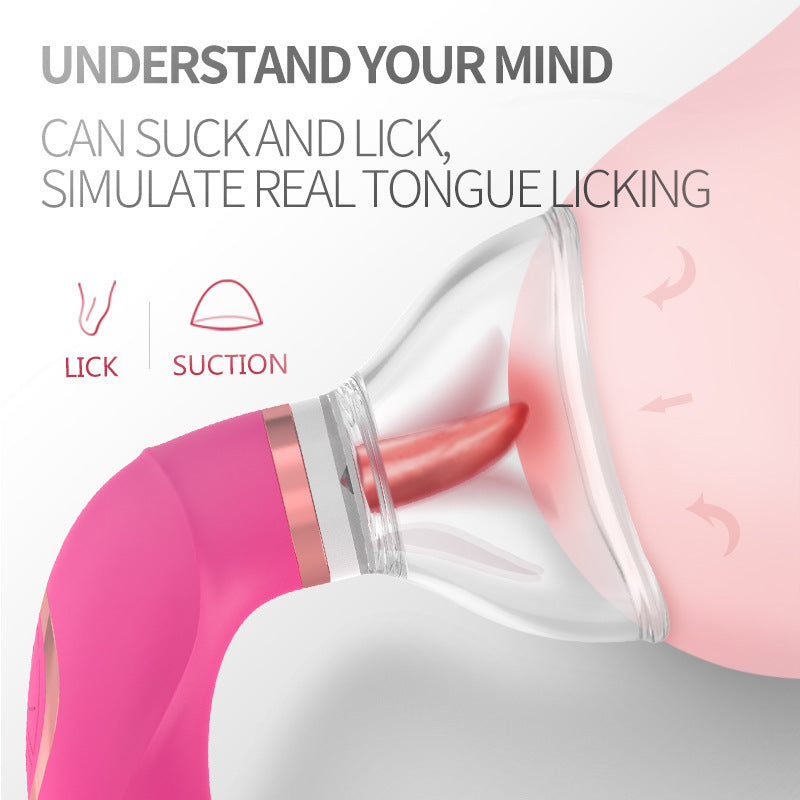 Clitoral Sucking & Licking Vibrator – G-Spot Stimulator with Suction Cup, Oral Tongue Vibration for Women’s Pleasure