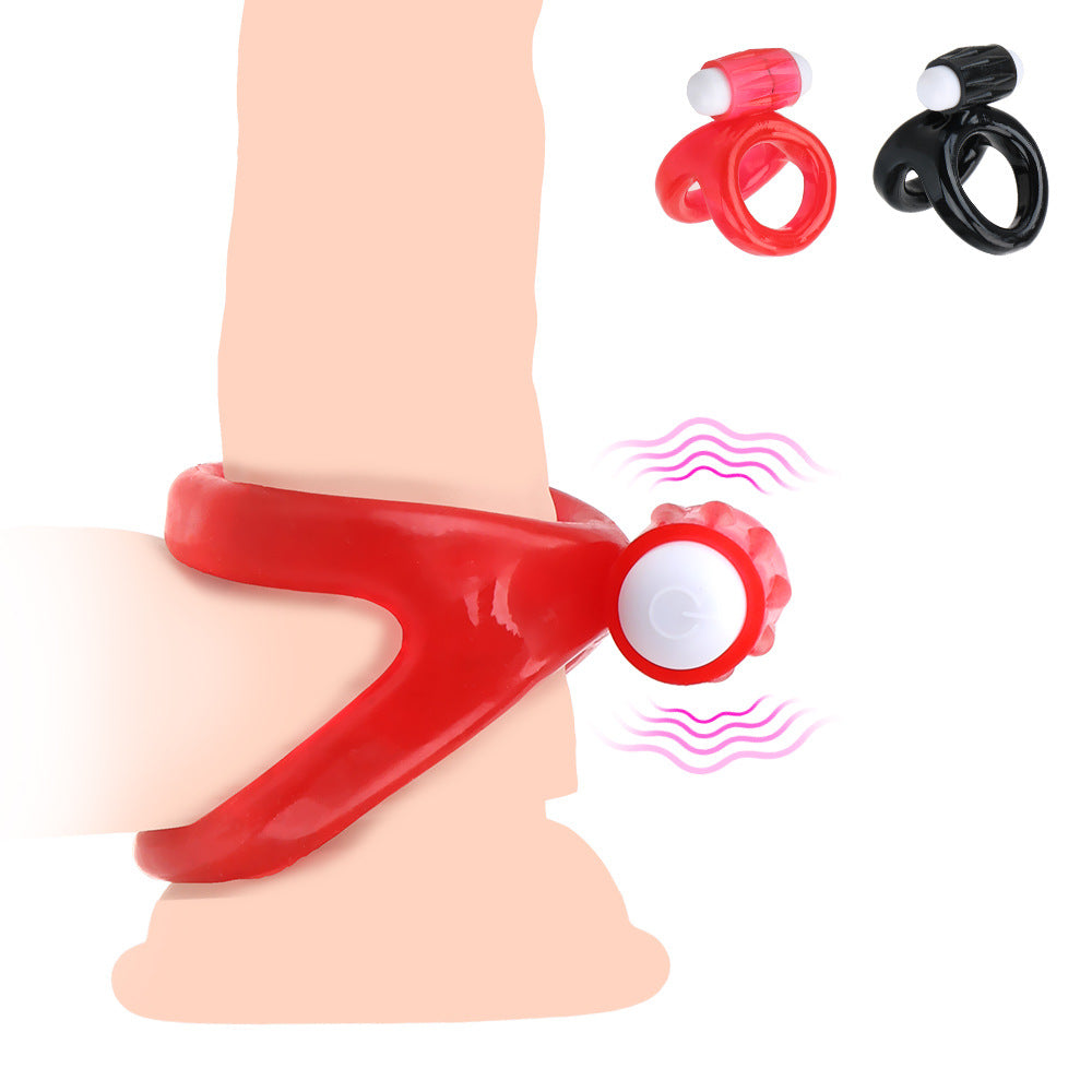 TPE Material Cock Rings & Locking Sperm Penis Ring – Delay Ejaculation Chastity Cage & Ball Stretch Sex Toy for Men