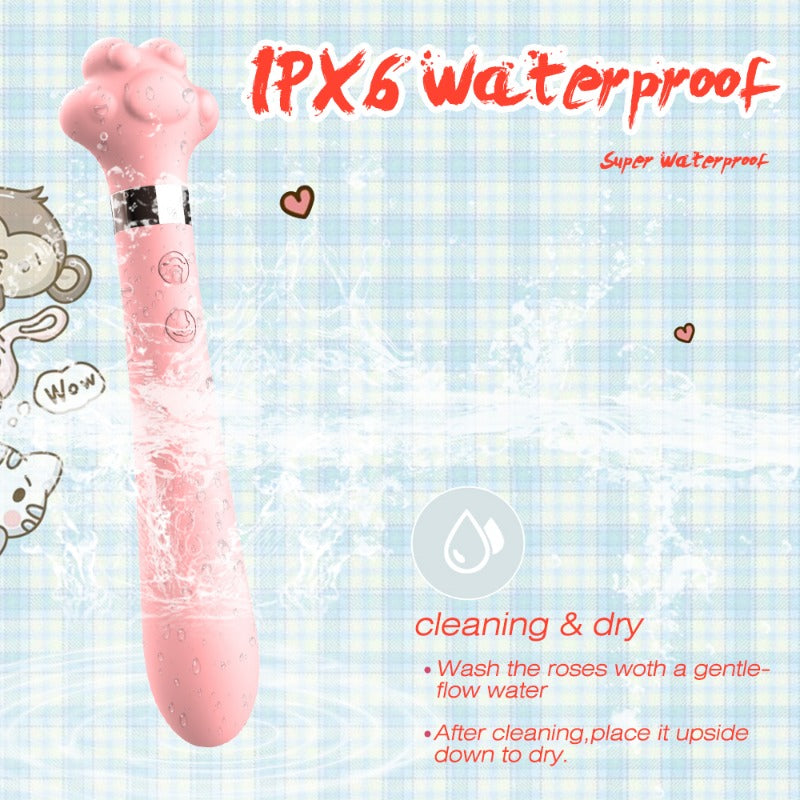 Moremorelove Cat Paw Dual-Stimulation Vibrator – 9 Vibration & 7 Tapping Modes