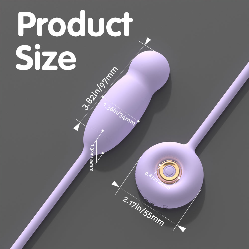 Moremorelove Rechargeable 9-Frequency Thrusting Egg Vibrator – Heated, Smooth & Powerful Personal Massager for Female Pleasure & Masturbation