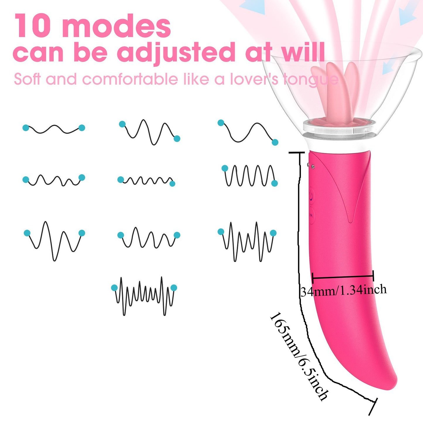 Clitoral Sucking & Licking Vibrator – G-Spot Stimulator with Suction Cup, Oral Tongue Vibration for Women’s Pleasure