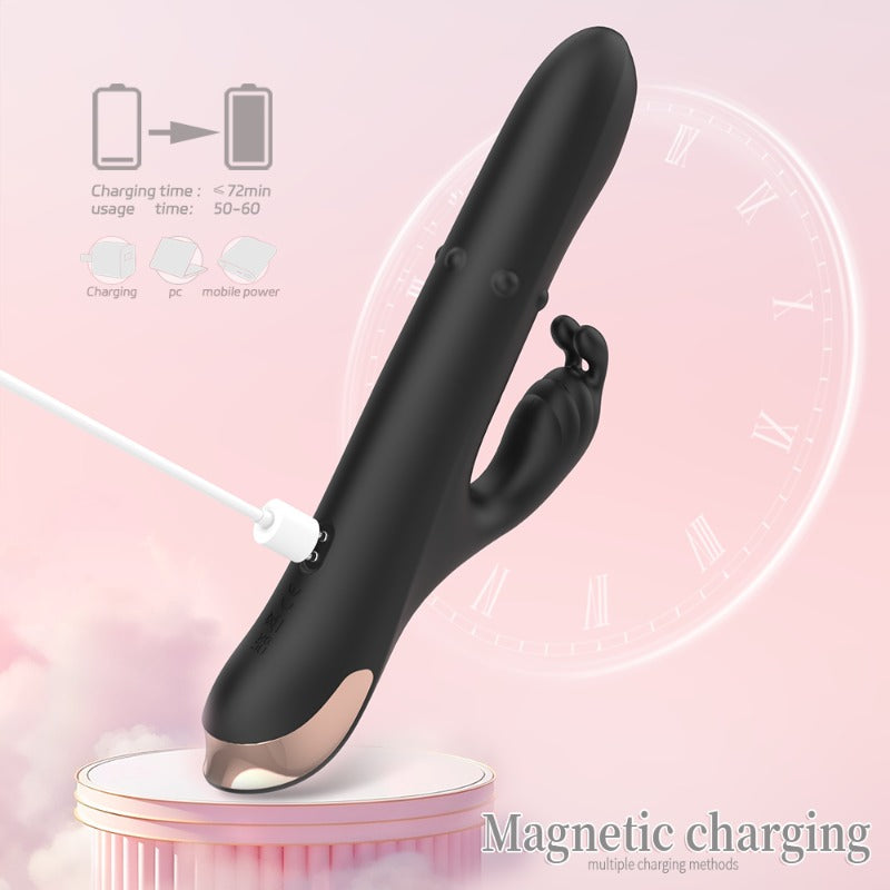 Moremorelove Dildo Vibrator – Multi-Function Rotating, Thrusting & Vibrating G-Spot & Clitoral Stimulator for Couples