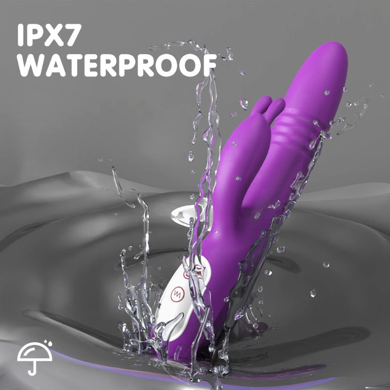 Moremorelove Dildo Vibrator – Multi-Function Thrusting & Vibrating G-Spot & Clitoral Stimulator for Couples