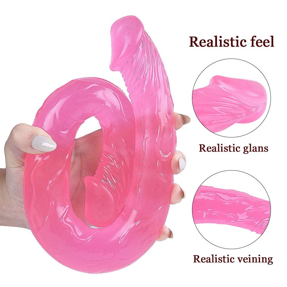 5 Colors Double-headed TPE Dildo – Dual-Use Dildo & Anal Plug for Pleasure