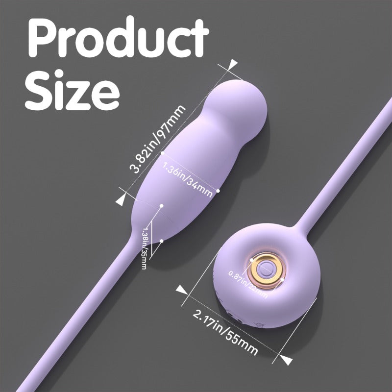 Moremorelove Rechargeable 9-Frequency Thrusting Egg Vibrator – Heated, Smooth & Powerful Personal Massager for Female Pleasure & Masturbation
