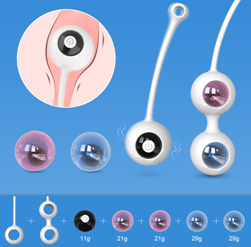 Moremorelove Rechargeable Vibrating Kegel Balls – 9 Modes Pelvic Floor Trainer & Intimate Wellness Set