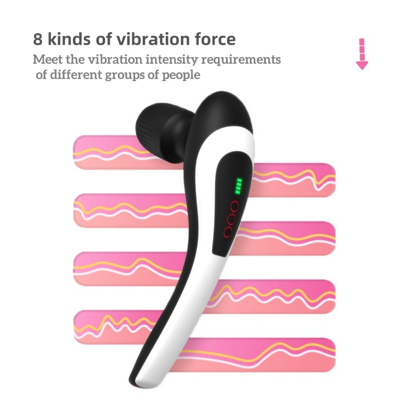 Moremorelove Rechargeable massage stick – 20 frequencies 8forces Dildo with Powerful Vibration for Women