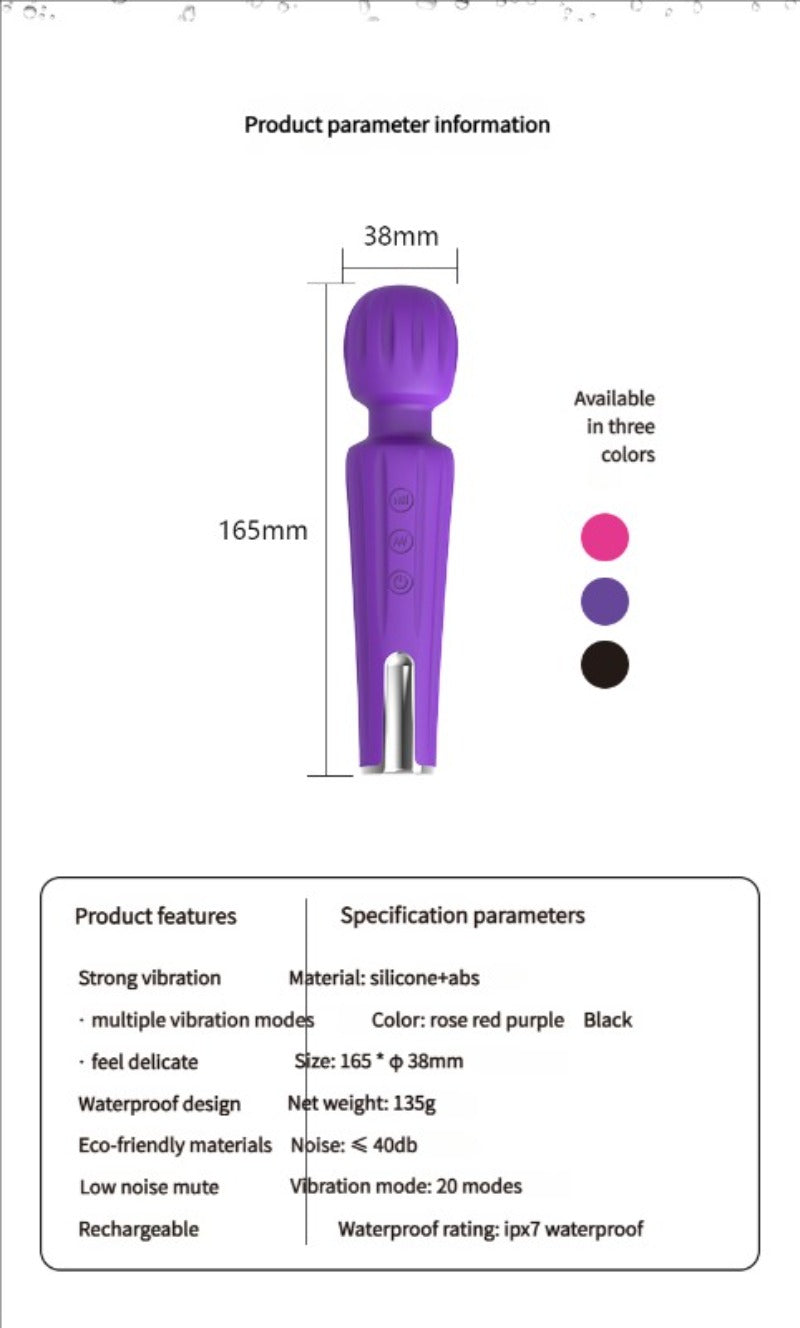 Moremorelove AV Vibrating G-Spot & Clitoral Stimulator Vibrator – Mini Electric Edition for Intense Female Pleasure