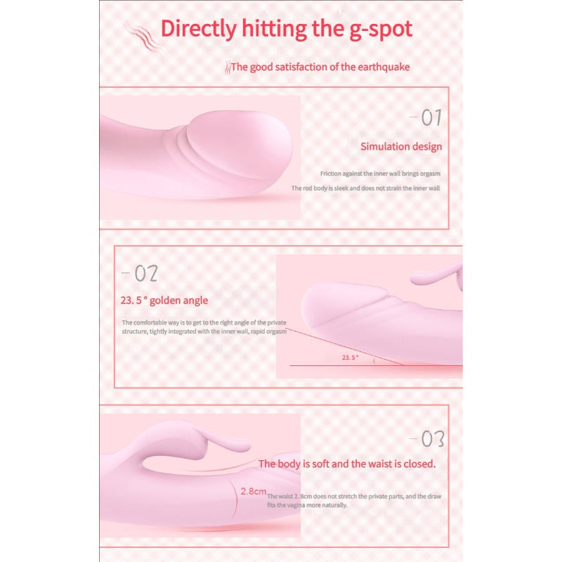 MoreMoreLove Dildo Vibrator – 12 Intense Vibration Modes, Quiet Operation, Realistic Design, G-Spot Stimulation, Ultimate Pleasure for Women