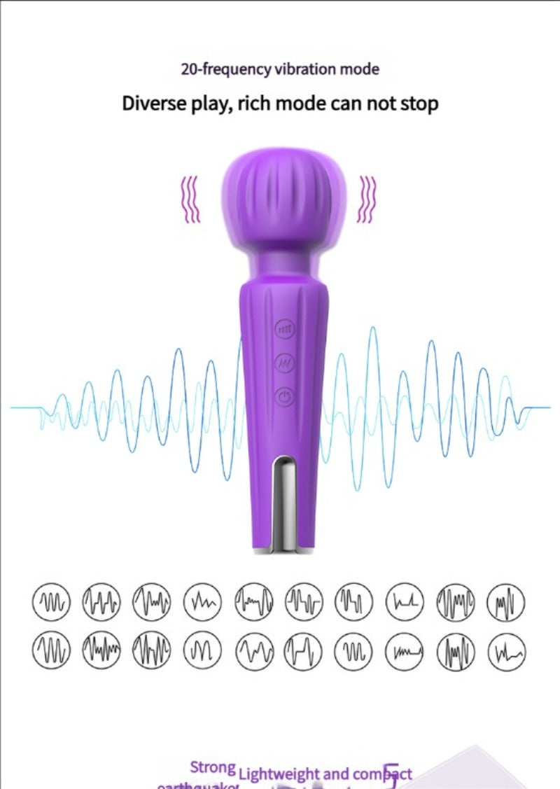 Moremorelove AV Vibrating G-Spot & Clitoral Stimulator Vibrator – Mini Electric Edition for Intense Female Pleasure