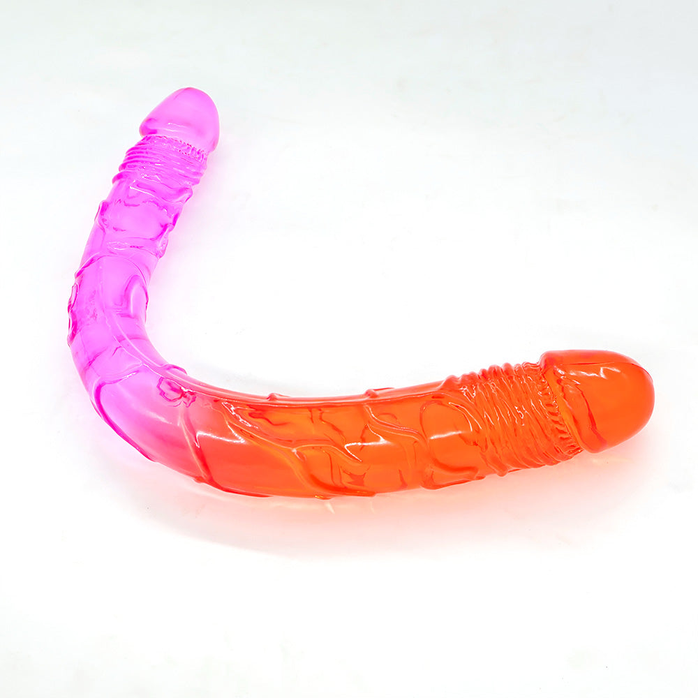Moremorelove 3 Colors TPE Material Double-Headed Dildo – Adult Pleasure Toy & Sexy Butt Plug
