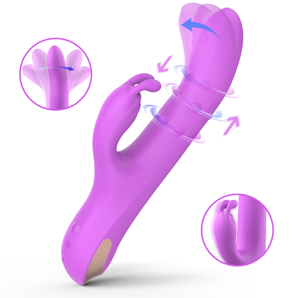 Moremorelove Dildo Vibrator – Multi-Function Rotating, Thrusting & Vibrating G-Spot & Clitoral Stimulator for Couples