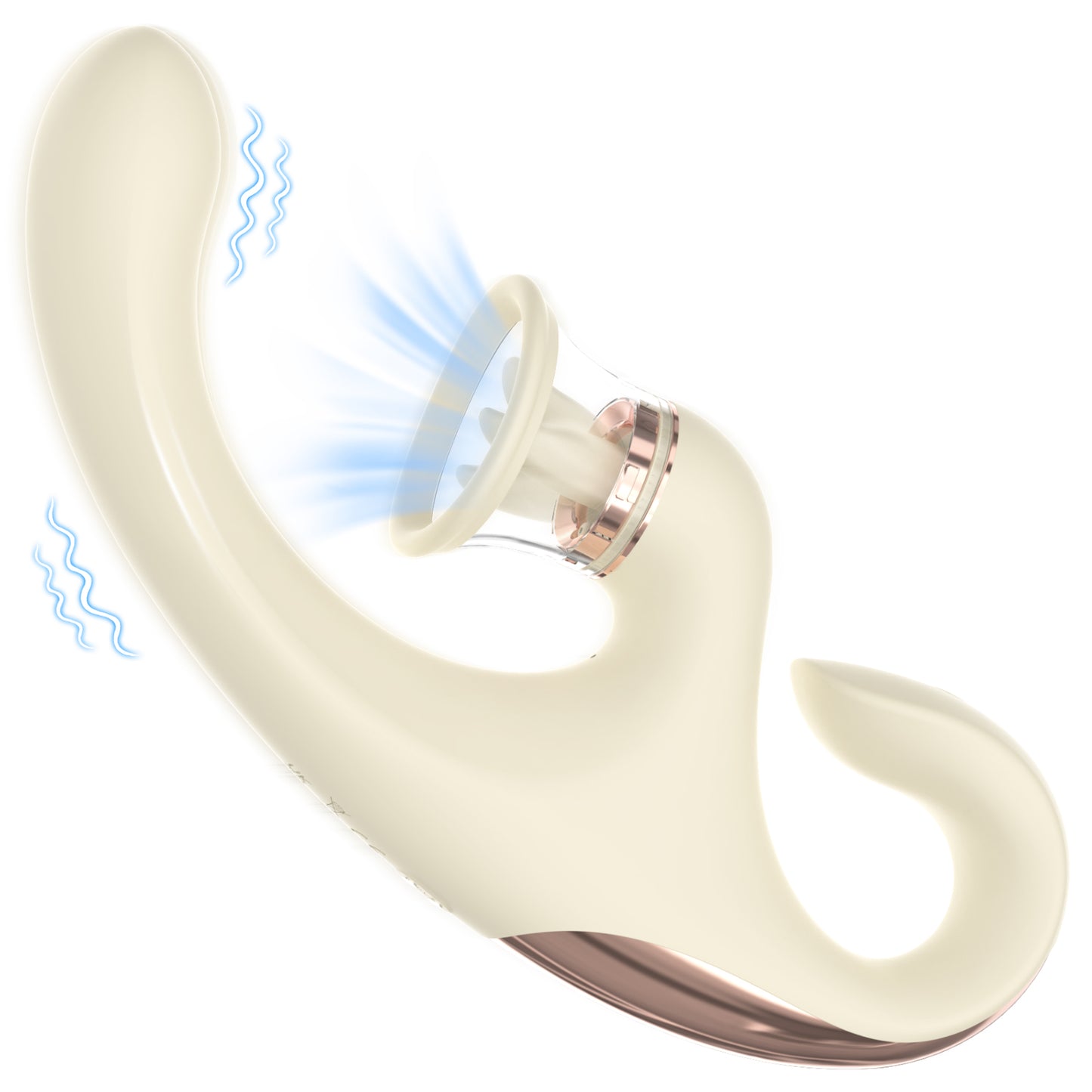Moremorelove Rechargeable G-Spot Orgasm Vibrator – 3 Speeds & 6 Vibration Modes with Suction, Licking & Internal Vibration for Female Pleasure & Masturbation