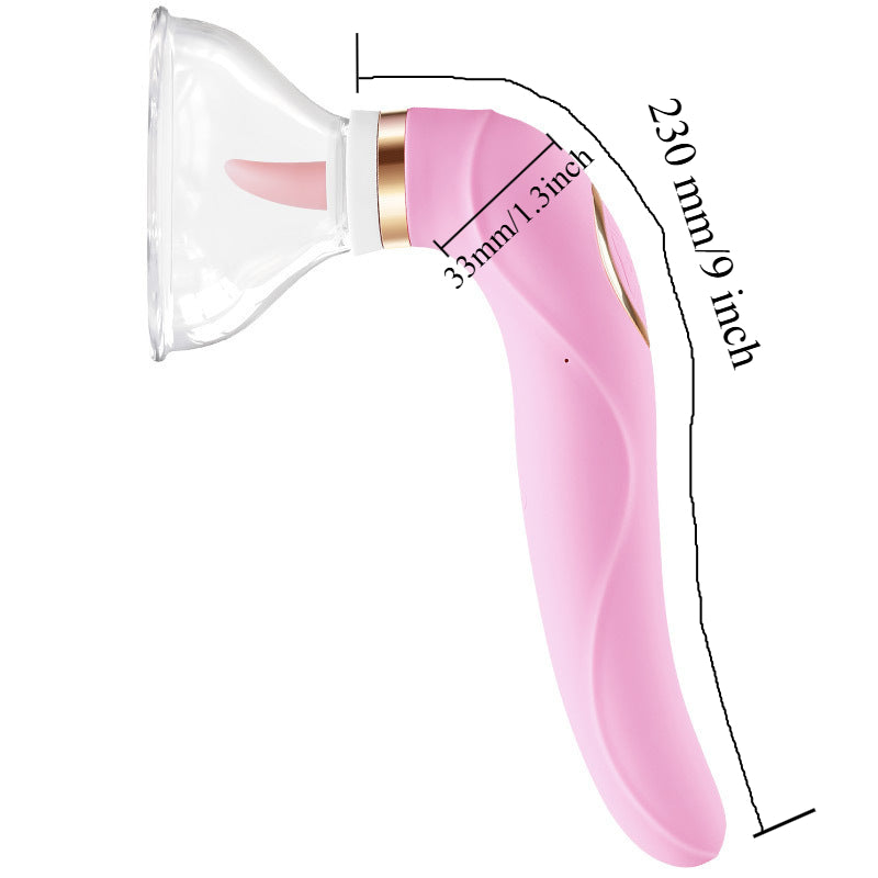 Clitoral Sucking & Licking Vibrator – G-Spot Stimulator with Suction Cup, Oral Tongue Vibration for Women’s Pleasure