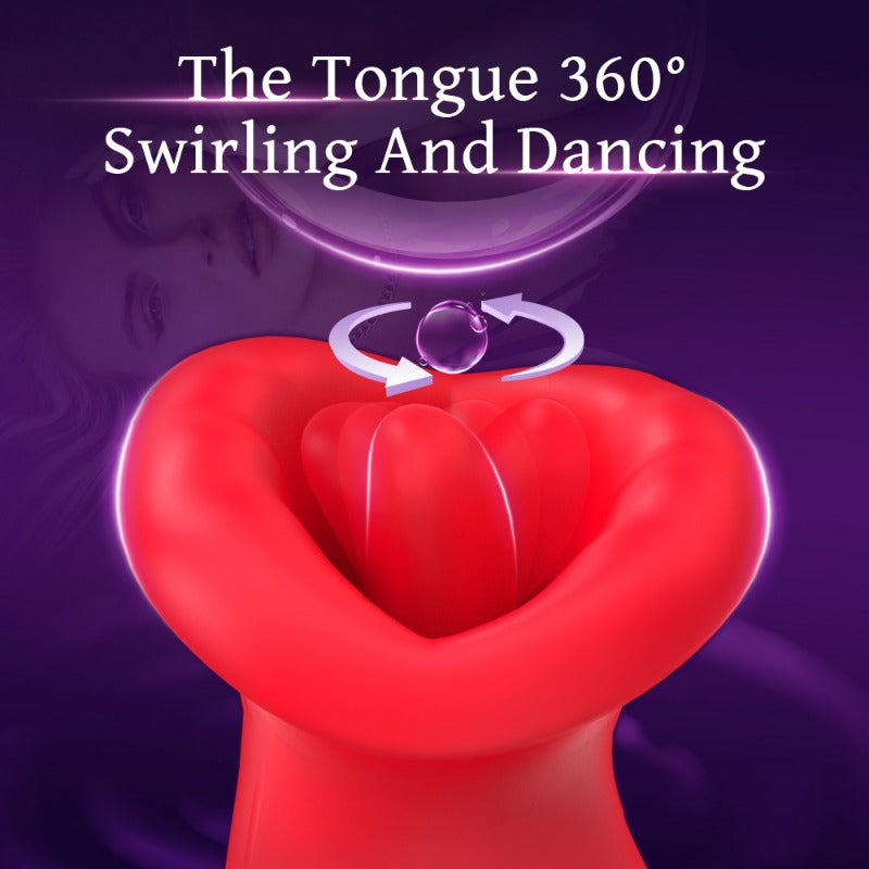 Moremorelove Button-Controlled Multifunctional Vibrator – with Clit & Nipple Stimulation, Sucking & Licking Functions for Women & Couples