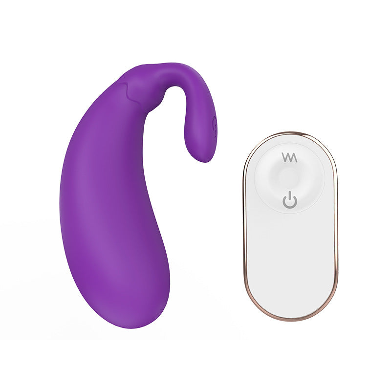 Moremorelove Portable Eggplant Vibrator – Dual-Point Stimulator for Women, Clit & G-Spot Bullet Massager