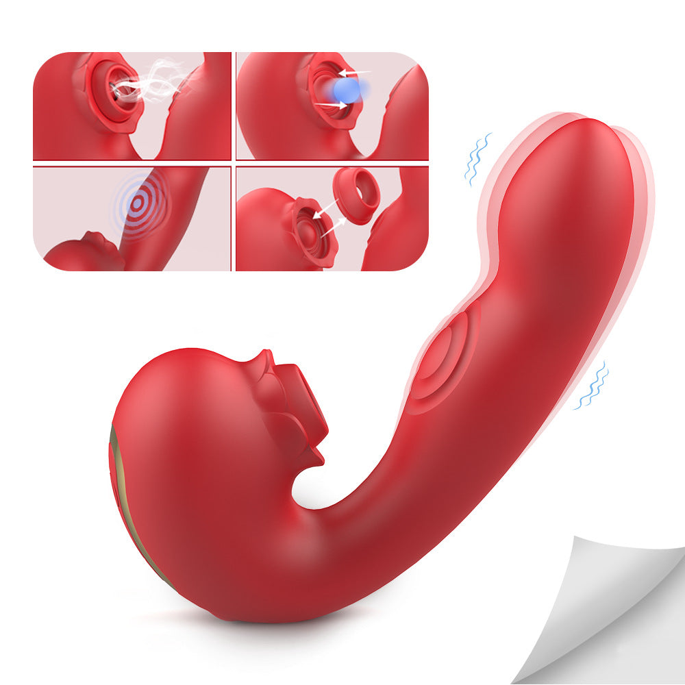 Moremorelove Multi-Function Vibrator – Suction, Slapping & Vibrating Wand with Pause Mode for Women, G-Spot & Clitoral Stimulator