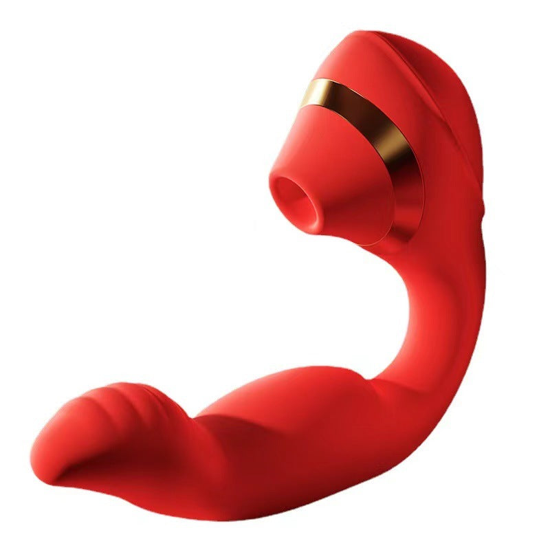 Moremorelove USB Magnetic Charging Double-Head Vibrator – Clitoral Sucking & Vibrating Toy for Dual Stimulation