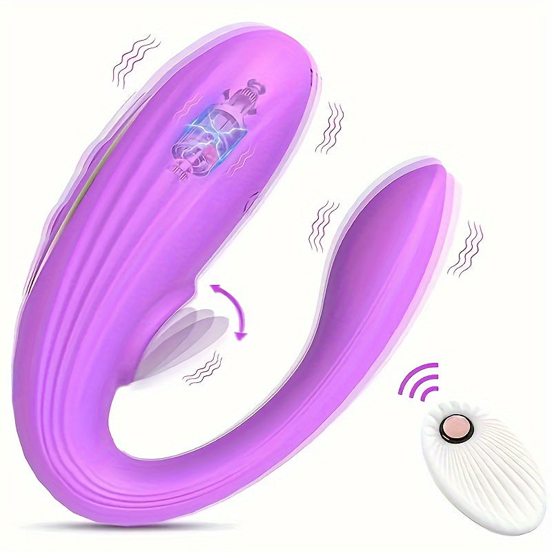 Moremorelove Remote-Controlled U Vibrator – 10 Vibration Modes, G-Spot Bullet, Dildo & Clitoral, Vaginal, Anal Stimulator for Women & Couples