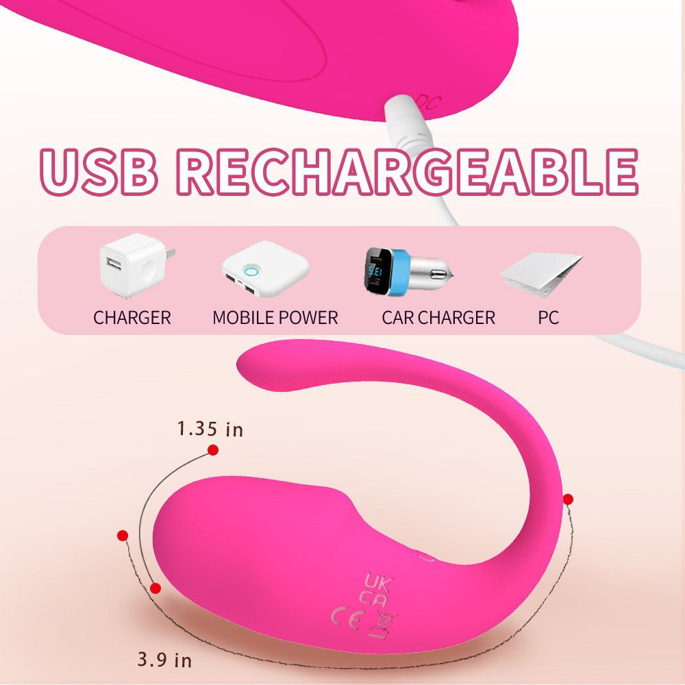 Moremorelove App-Controlled Wearable Panty Vibrator – 10 Modes Mini G-Spot Bullet, Clitoral, Vaginal & Anal Stimulator for Women & Couples