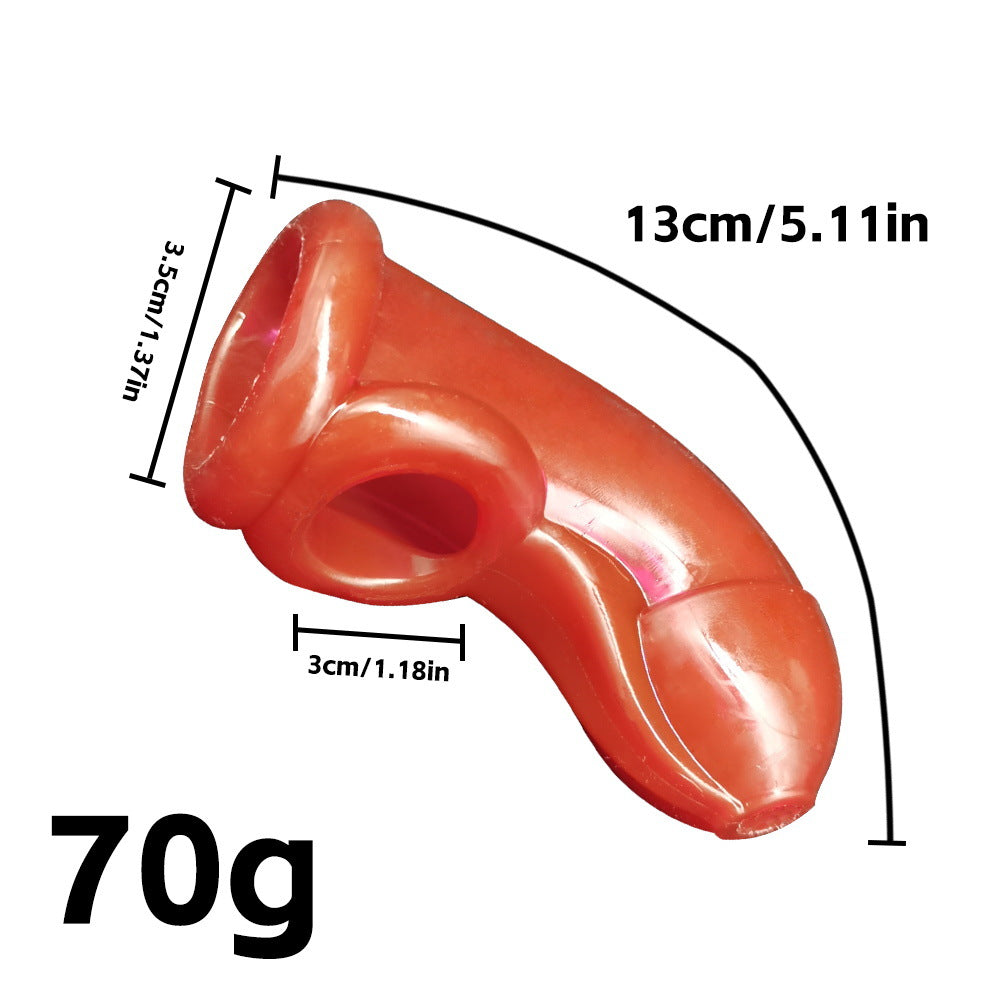 3 Colors Male Chastity Cage – Large Device with Rings for Penis Exercise, Bondage Gear & Accessories for Men