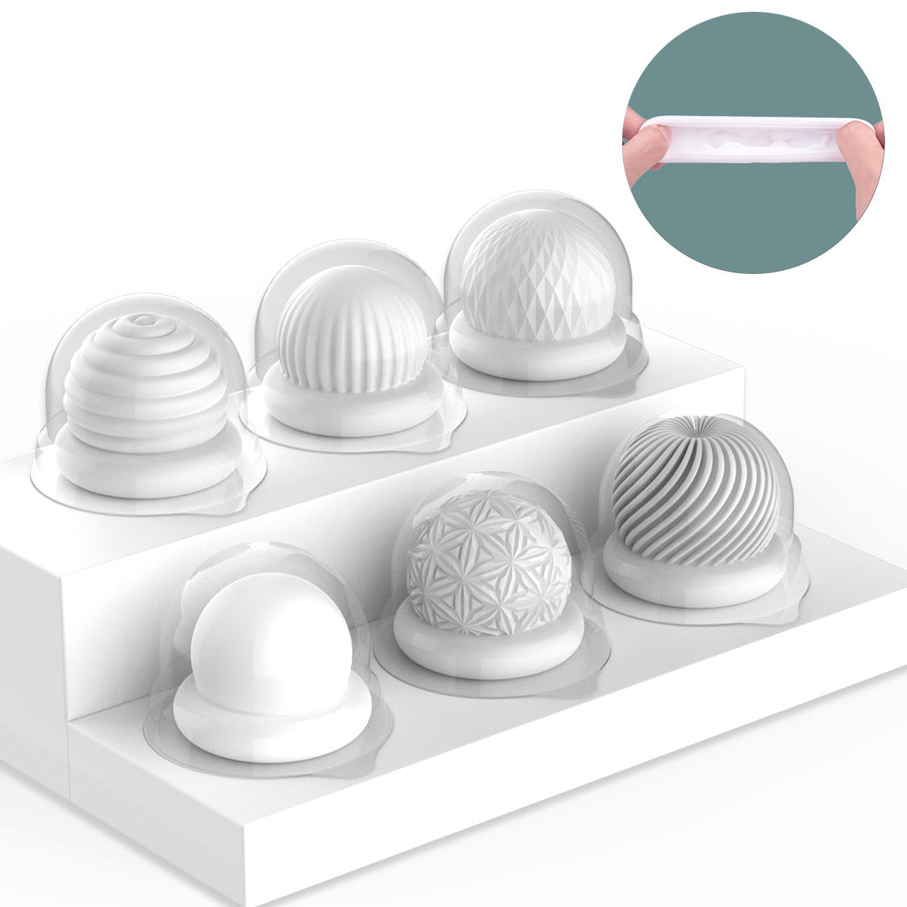 Moremorelove Mini Jelly Male Masturbator Set – 6-Pack Ultra-Tight Textured Strokers with Virgin-Like Entry for Realistic First-Time Sensation