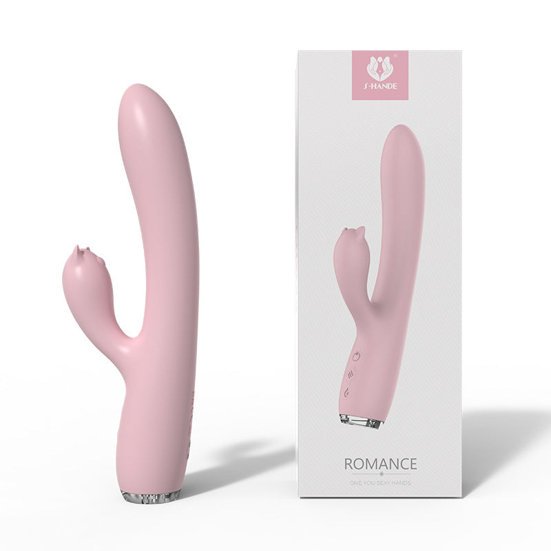 Moremorelove Rechargeable G-Spot Orgasm Vibrator – Dual Shock Thrusting & Vibrating AV Stick for Female Pleasure & Masturbation