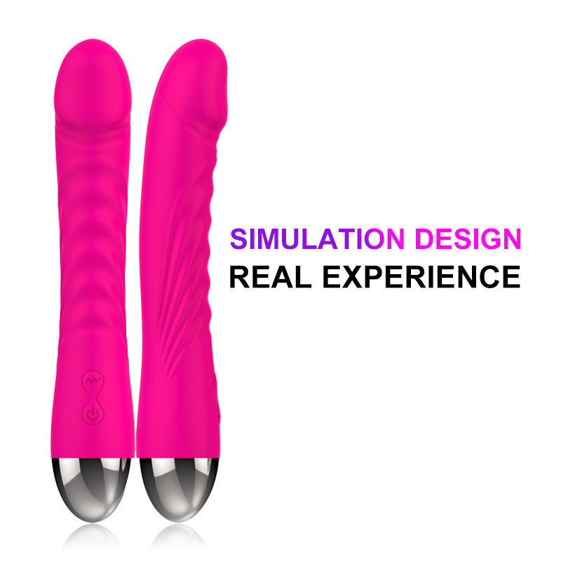 Moremorelove Realistic Rose Dildo Vibrator – G-Spot & Clitoral Stimulator, Silicone Anal Dildo with 10 Vibration Modes, Replaceable Battery-Powered Sex Toy for Couples