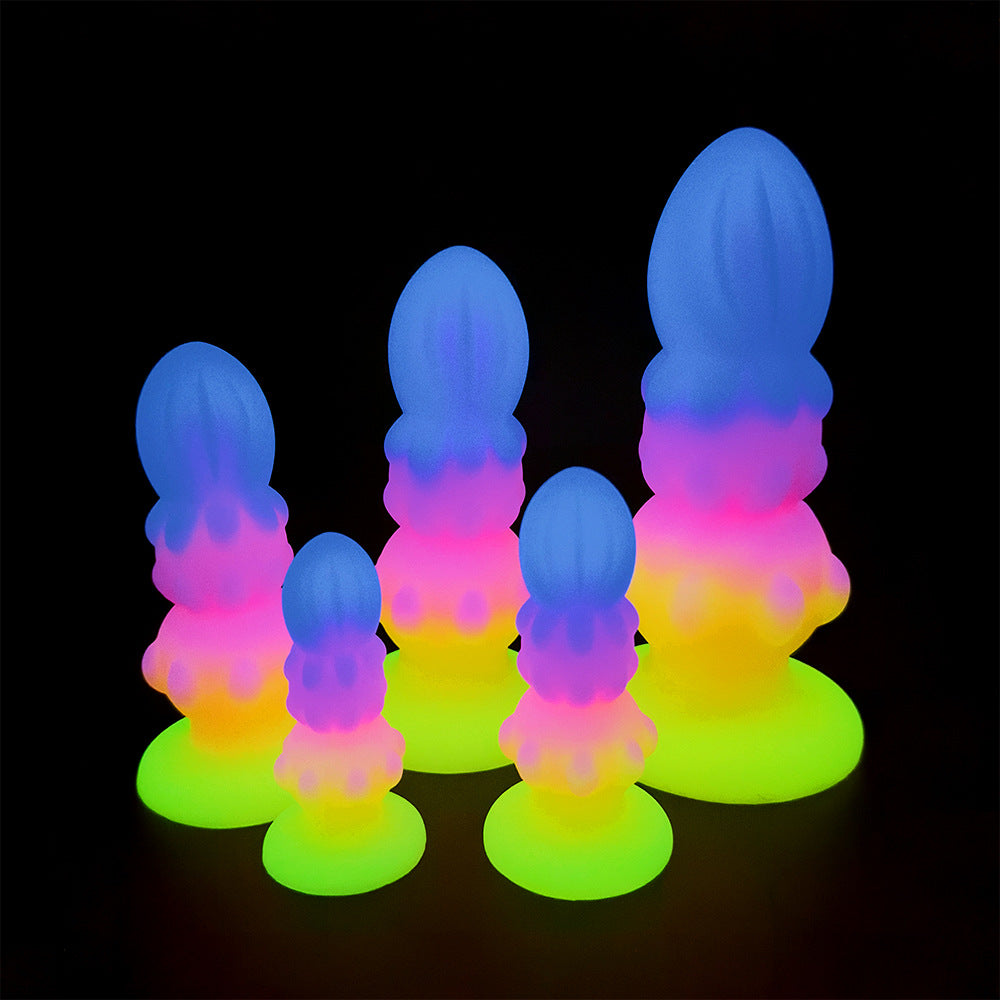 5 Sizes Fluorescent Silicone Butt Plug – Unique & Novel Design