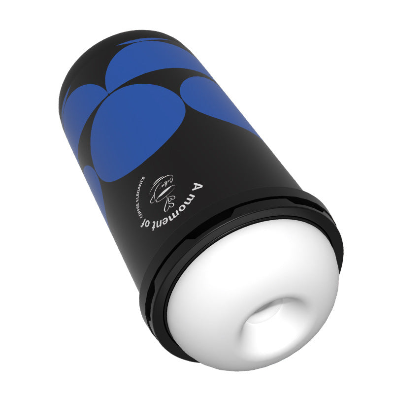 Male Masturbator – Manual Stroker with Realistic Vagina in Coffee Cup Design & Stocking Texture, Discreet Pleasure Toy for Men