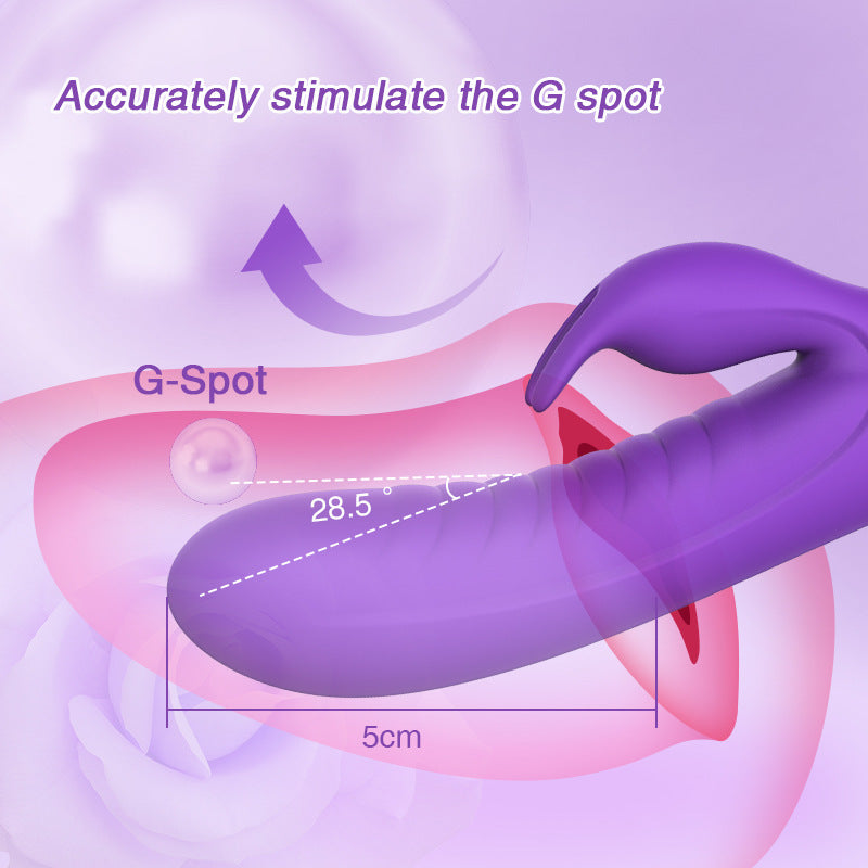 Moremorelove Multi-Function Rabbit Vibrator – 7 Powerful Modes, Dildo for G-Spot Stimulation
