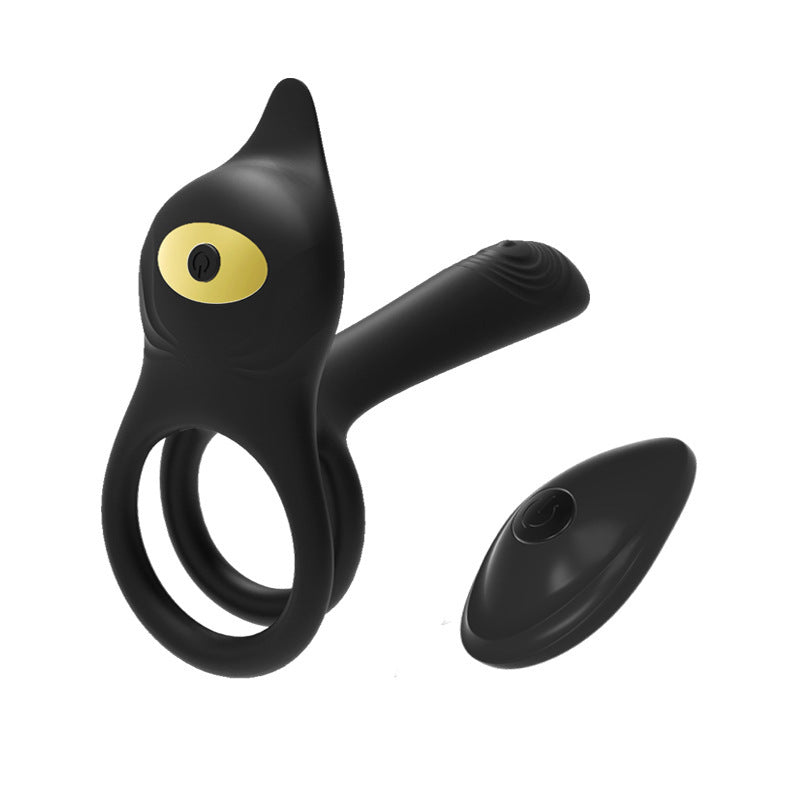 Moremorelove 3-in-1 Vibrating Cock Ring – 10-Mode Silicone Penis Ring with G-Spot & Clitoral Stimulation, Remote-Controlled, Rechargeable & Waterproof for Couples