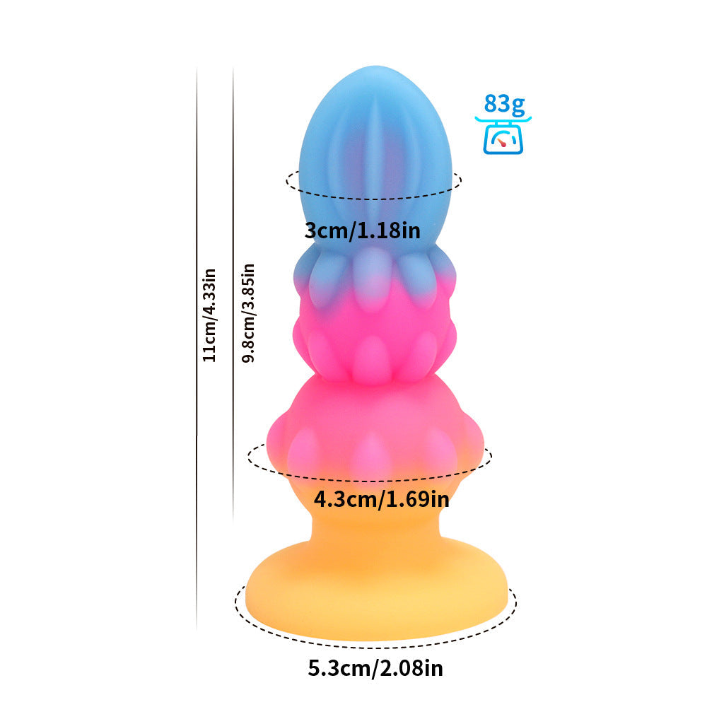 5 Sizes Fluorescent Silicone Butt Plug – Unique & Novel Design