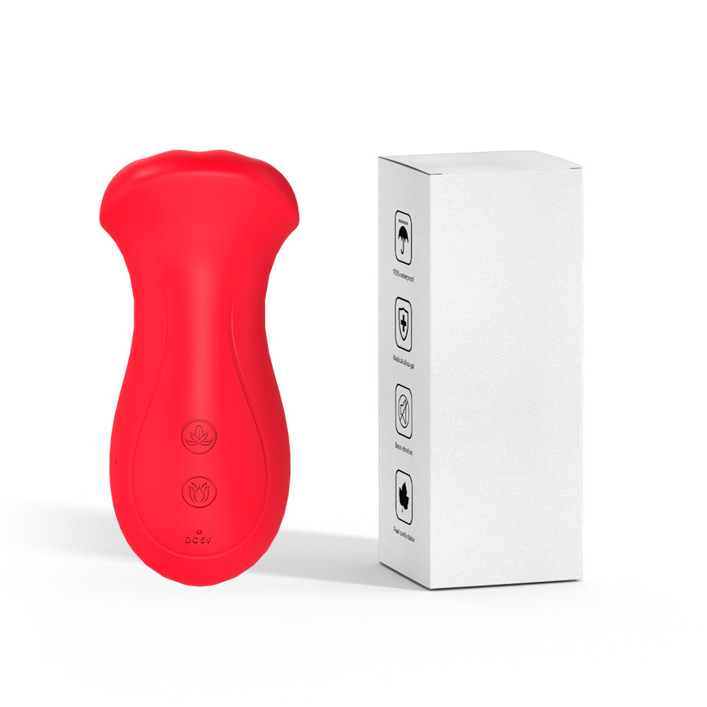 Moremorelove Button-Controlled Multifunctional Vibrator – with Clit & Nipple Stimulation, Sucking & Licking Functions for Women & Couples