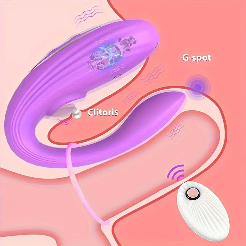 Moremorelove Remote-Controlled U Vibrator – 10 Vibration Modes, G-Spot Bullet, Dildo & Clitoral, Vaginal, Anal Stimulator for Women & Couples