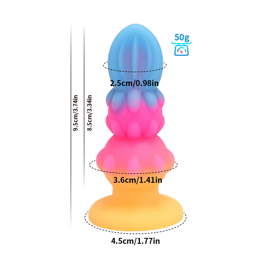 5 Sizes Fluorescent Silicone Butt Plug – Unique & Novel Design