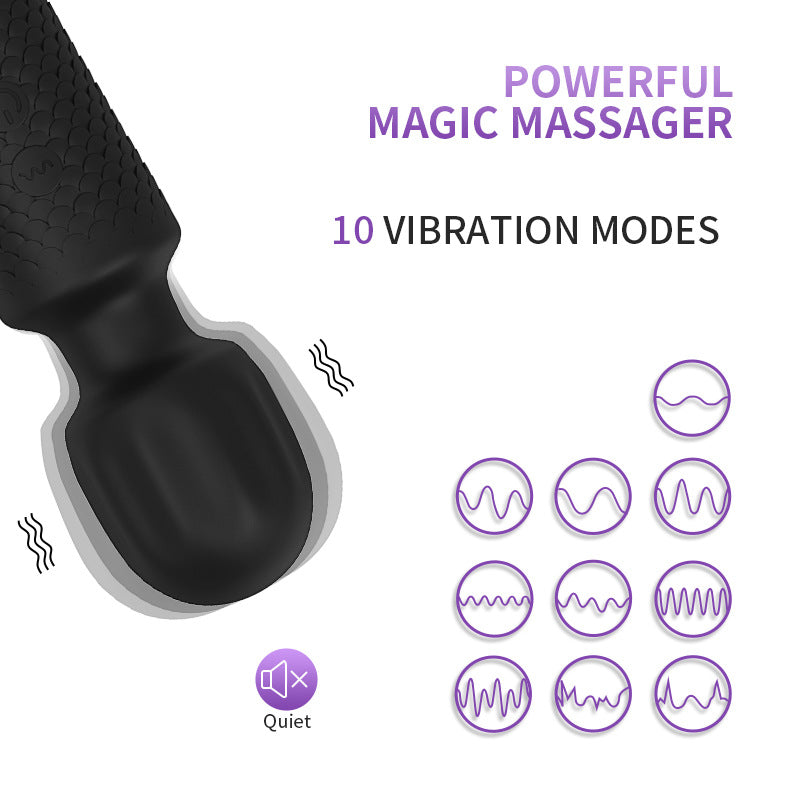 Moremorelove Mini Scaly Vibrator – Discreet AV Wand with 10 Vibration Patterns