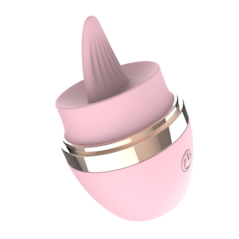 Moremorelove Rechargeable 10-Frequency Egg Vibrator – Cosmetic Design with Licking Function, Powerful Massager for Female Pleasure & Solo Play