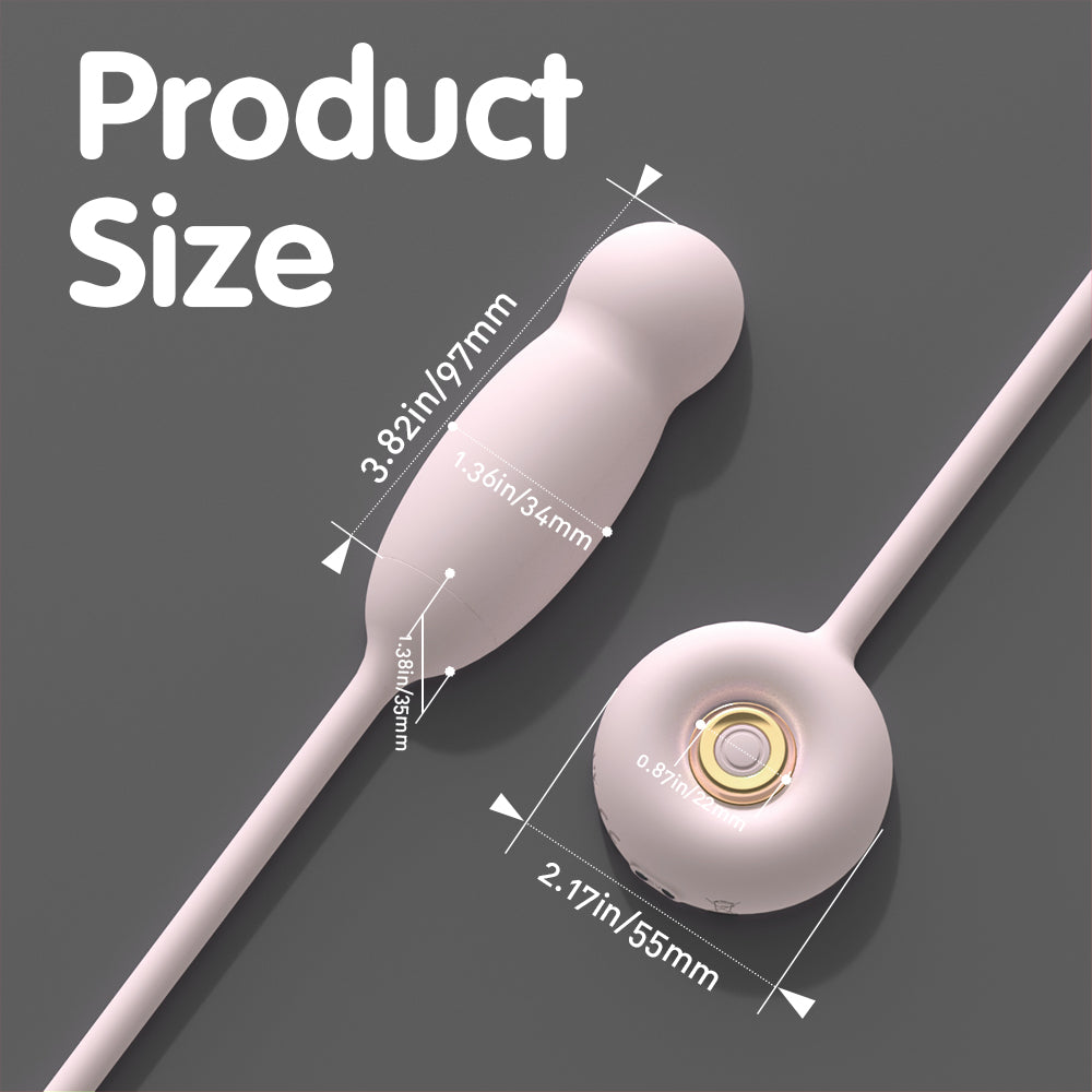 Moremorelove Rechargeable 9-Frequency Thrusting Egg Vibrator – Heated, Smooth & Powerful Personal Massager for Female Pleasure & Masturbation