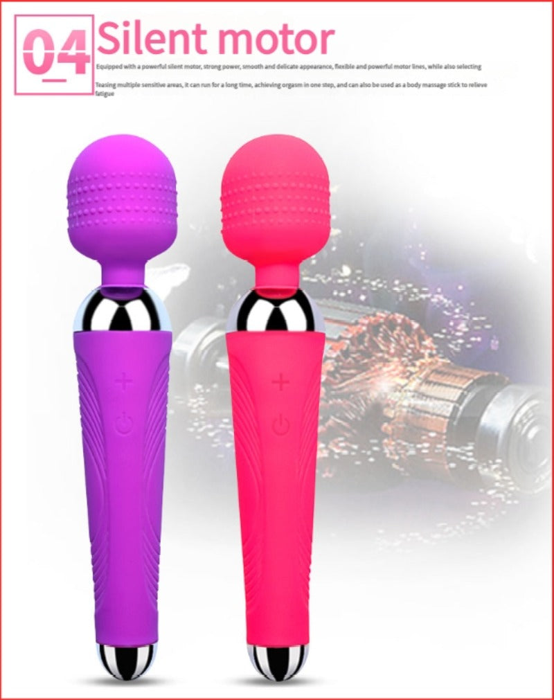 Moremorelove Rechargeable 10-Frequency AV Vibrator – Powerful Personal Massager for Female Pleasure & Masturbation