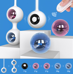 Moremorelove Rechargeable Vibrating Kegel Balls – 9 Modes Pelvic Floor Trainer & Intimate Wellness Set