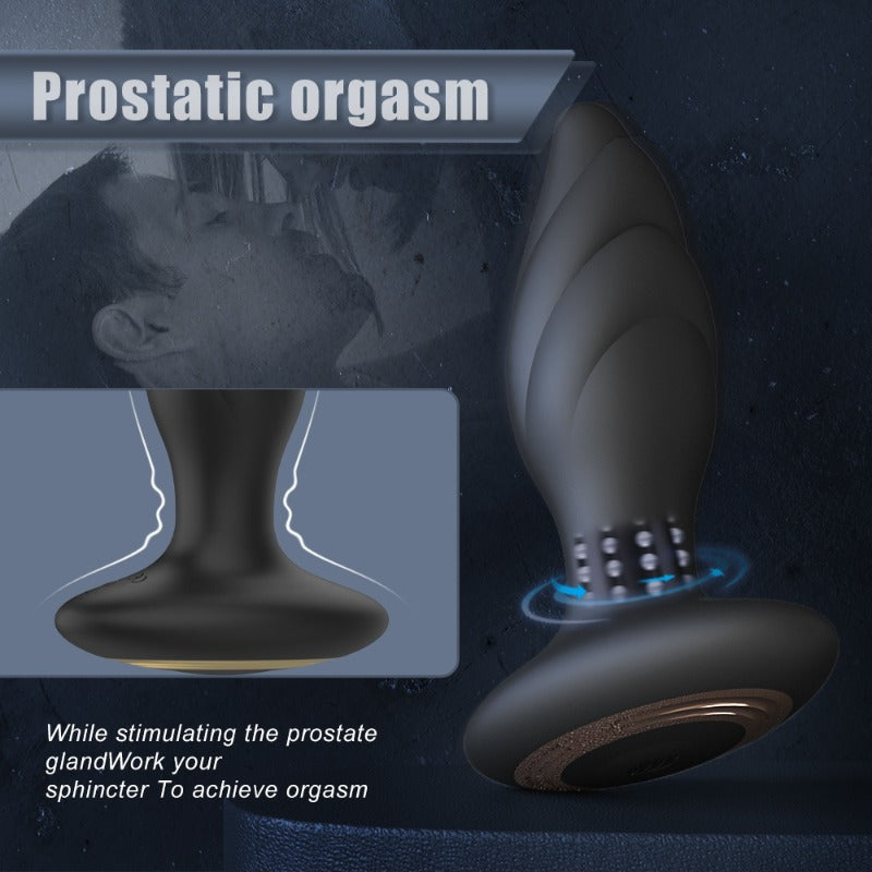 Moremorelove Anal Plug – Vibrating Anal Beads, Adult Sex Toy SM Expander & Teasing Stimulator for Men & Women
