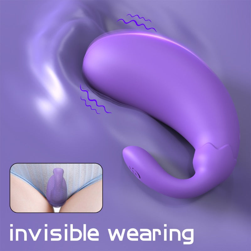 Moremorelove Eggplant-Shaped Remote Control Bullet Vibrator – Silent, Insertable & Discreet Wearable Sex Toy for Female Pleasure
