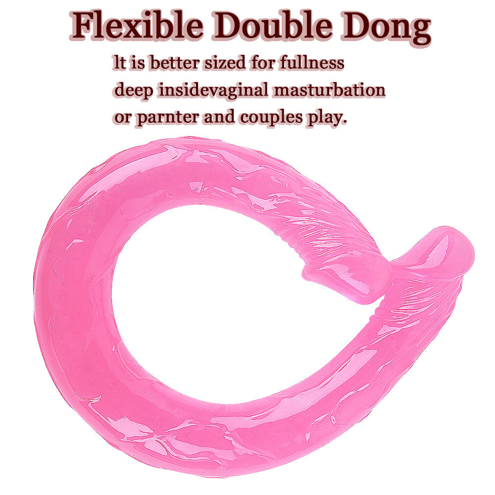5 Colors Double-headed TPE Dildo – Dual-Use Dildo & Anal Plug for Pleasure