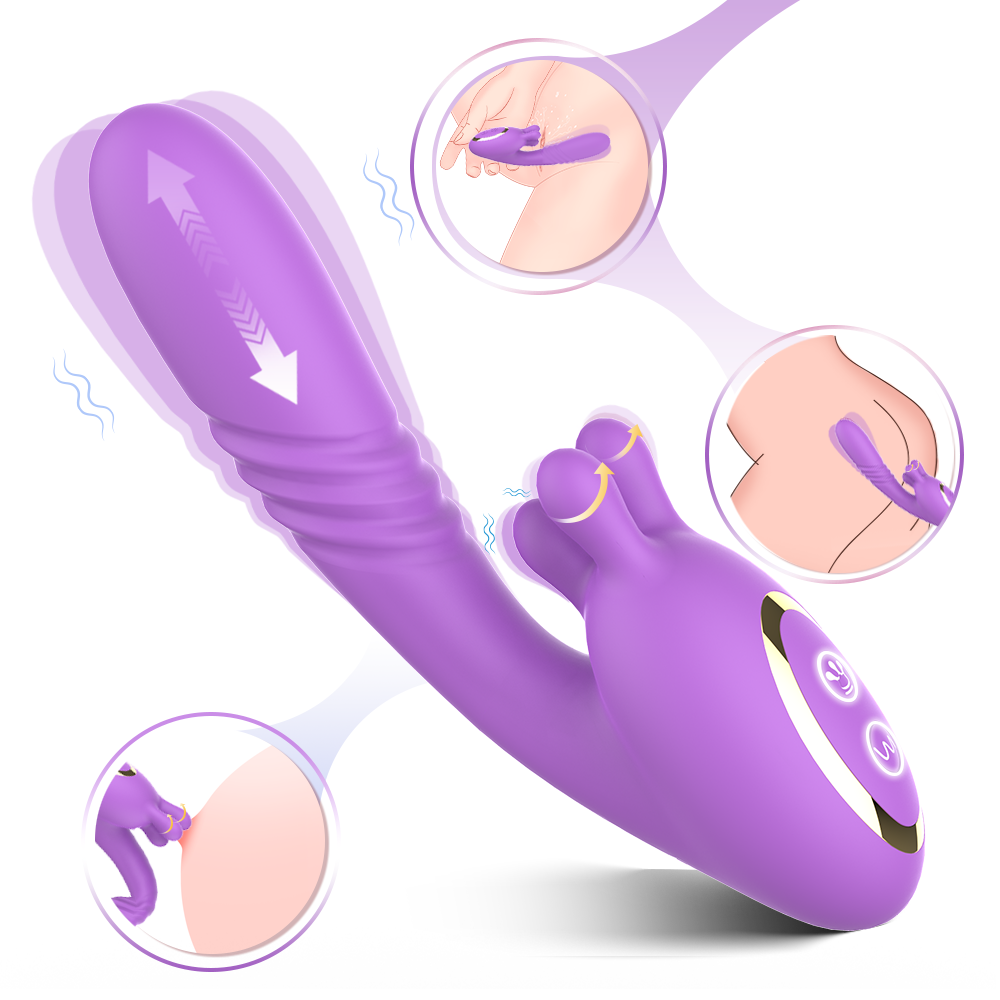 Moremorelove Thrusting & Kneading Vibrator – Dual 3-Speed 6-Mode with Pause